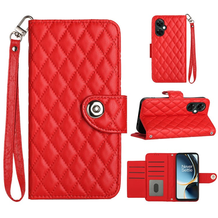 YB Imprinting Series-8 for OnePlus Nord CE 3 Lite 5G / Nord N30 5G / Oppo K11x 5G Leather Case Wallet Cover - Red