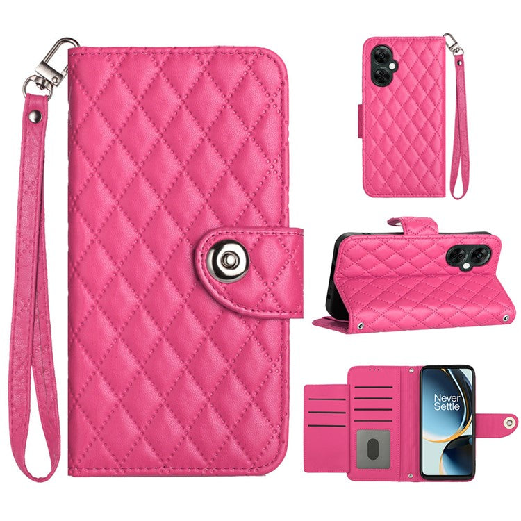 YB Imprinting Series-8 for OnePlus Nord CE 3 Lite 5G / Nord N30 5G / Oppo K11x 5G Leather Case Wallet Cover - Rose