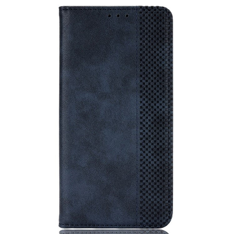 For vivo X100 Pro 5G Case Flip Wallet Retro Leather Flip Phone Cover Magnetic Closure - Blue