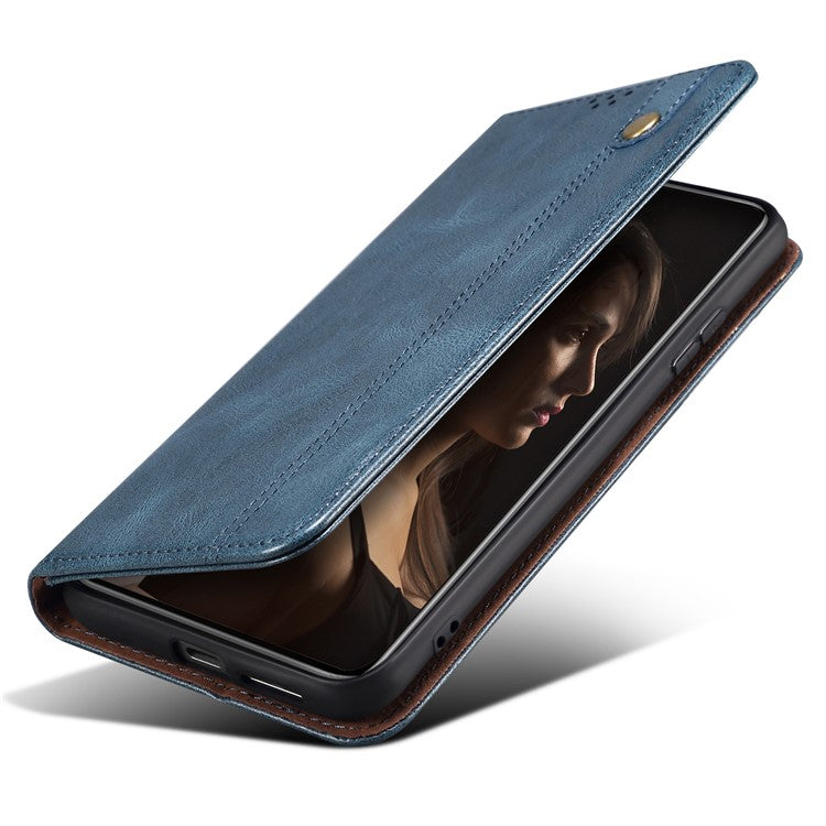 For vivo iQOO Neo9 5G / Neo9 Pro 5G Wallet Case Leather Magnetic Closing Smart Phone Cover - Blue