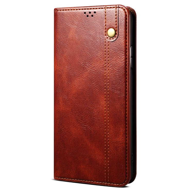 For vivo iQOO Neo9 5G / Neo9 Pro 5G Wallet Case Leather Magnetic Closing Smart Phone Cover - Brown