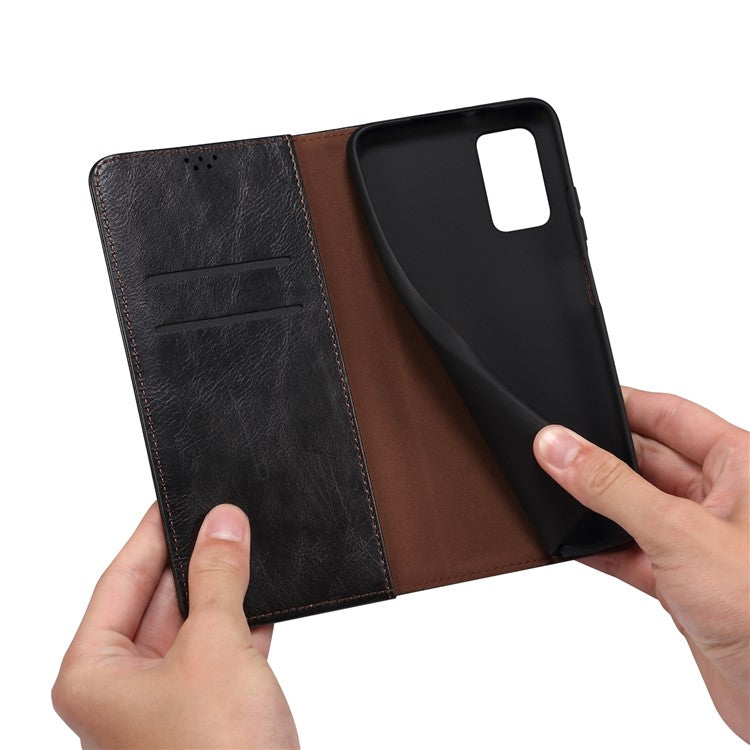 For vivo iQOO Neo9 5G / Neo9 Pro 5G Wallet Case Leather Magnetic Closing Smart Phone Cover - Black