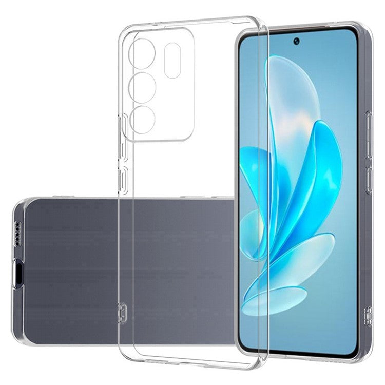 For vivo V30 Lite 5G Case Crystal Clear Flexible TPU Mobile Phone Cover