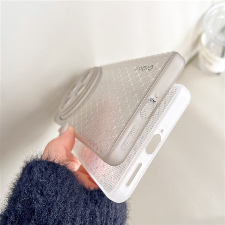 Q.COO For vivo X100 5G Case Shiny Soft TPU Slim Shockproof Phone Cover - Grey