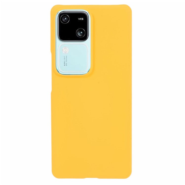 For vivo S18 5G / S18 Pro 5G Case Rubberized PC Anti-Scratch Protective Phone Cover - Yellow