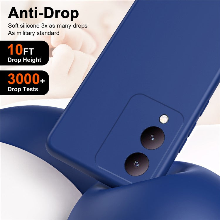 For vivo Y17s 4G Case Anti-scratch TPU Phone Cover 2.2mm Thickness - Blue