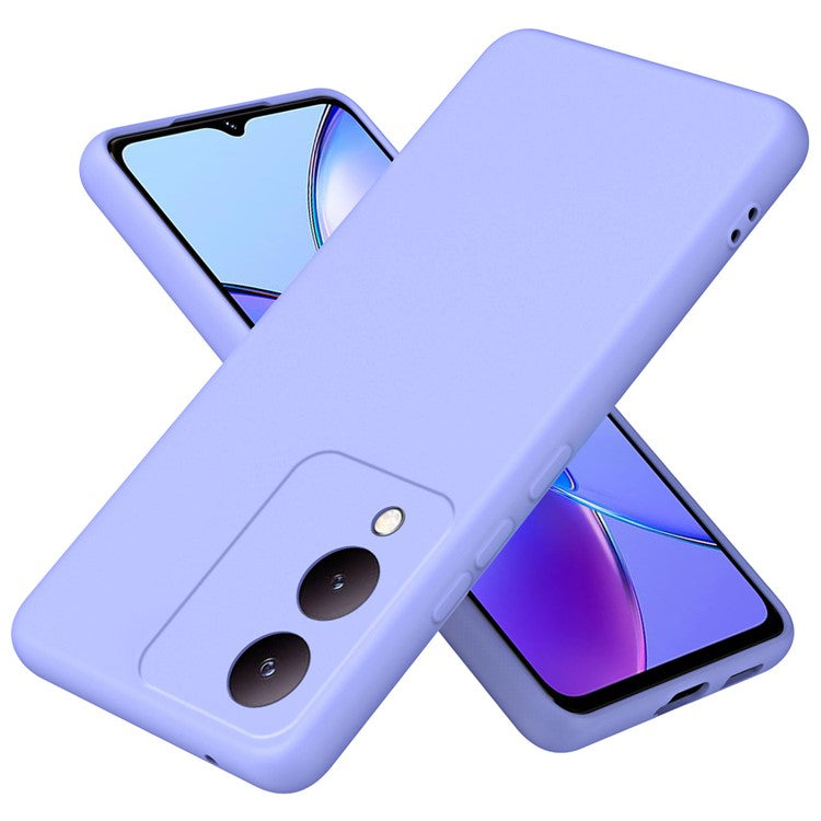 For vivo Y17s 4G Case Anti-scratch TPU Phone Cover 2.2mm Thickness - Purple