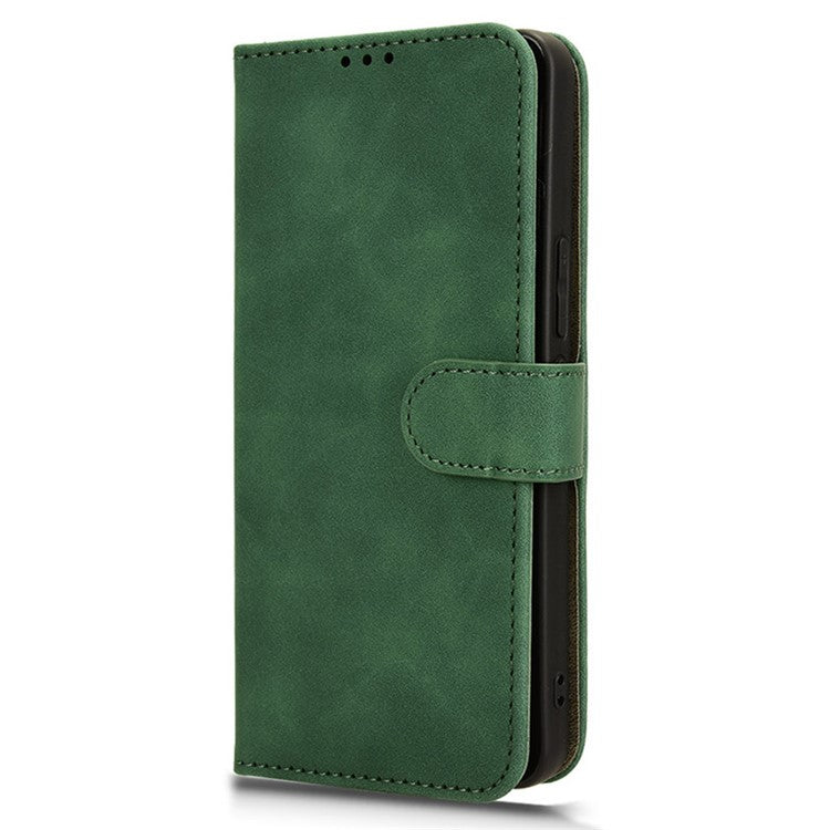 For vivo S18e 5G Leather Case Skin-Touch Wallet Phone Cover - Green