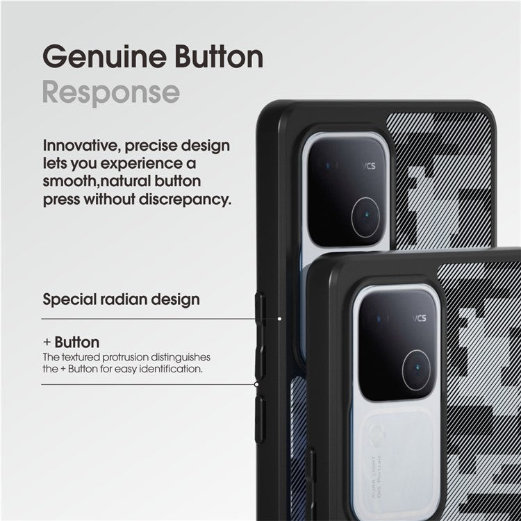 IBMRS For vivo S18 5G / S18 Pro 5G Case TPU + PC Dual Protection Phone Cover - Grid Camouflage