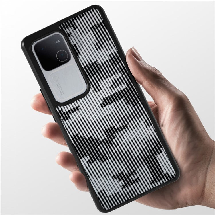 IBMRS For vivo S18 5G / S18 Pro 5G Case TPU + PC Dual Protection Phone Cover - Grid Camouflage