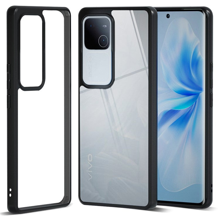 IBMRS For vivo S18 5G / S18 Pro 5G Case TPU + PC Dual Protection Phone Cover - Transparent Black