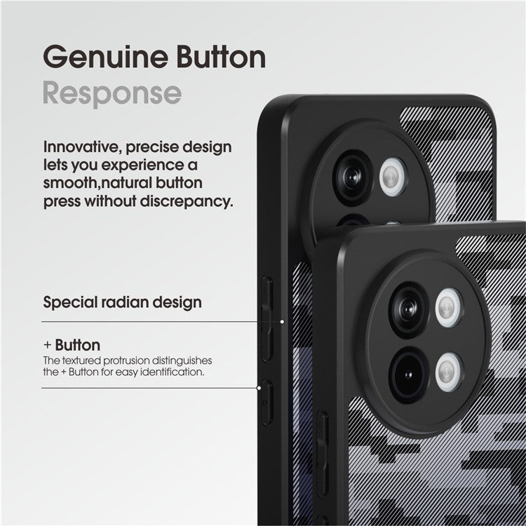 IBMRS For vivo S18e 5G Case Hybrid Soft TPU Frame+Hard PC Back Phone Cover - Grid Camouflage