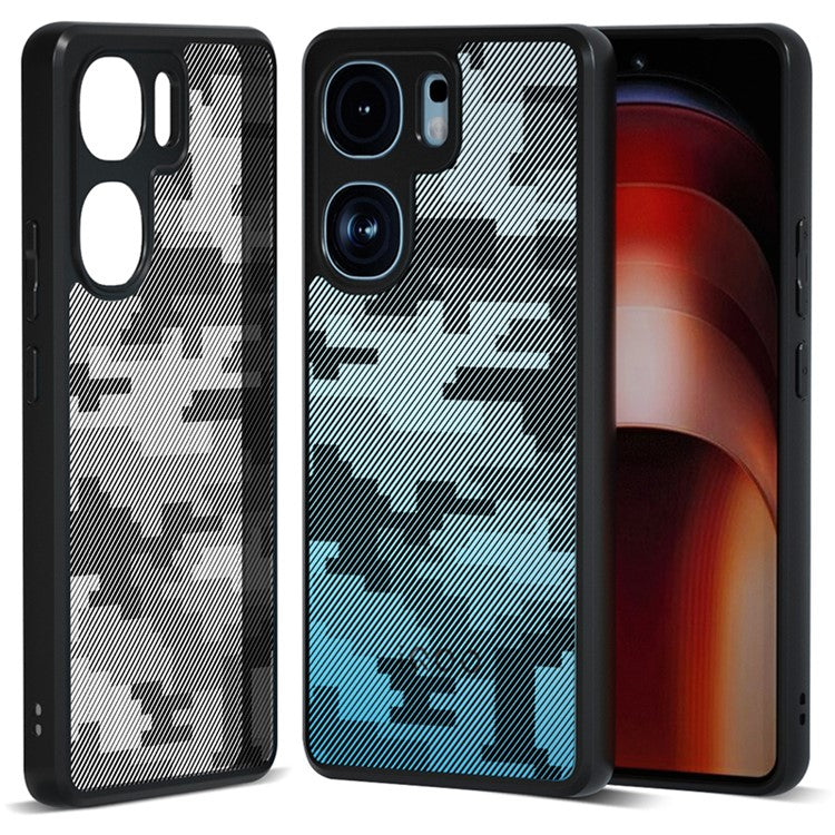 IBMRS For vivo iQOO Neo9 5G / Neo9 Pro 5G Case TPU+PC Drop Resistance Phone Cover - Grid Camouflage