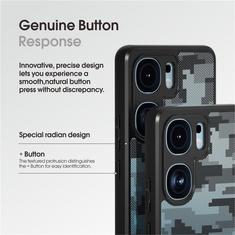 IBMRS For vivo iQOO Neo9 5G / Neo9 Pro 5G Case TPU+PC Drop Resistance Phone Cover - Grid Camouflage