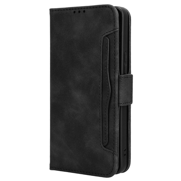 For vivo S18e 5G Case with Multiple Card Slots PU Leather Folio Phone Cover - Black