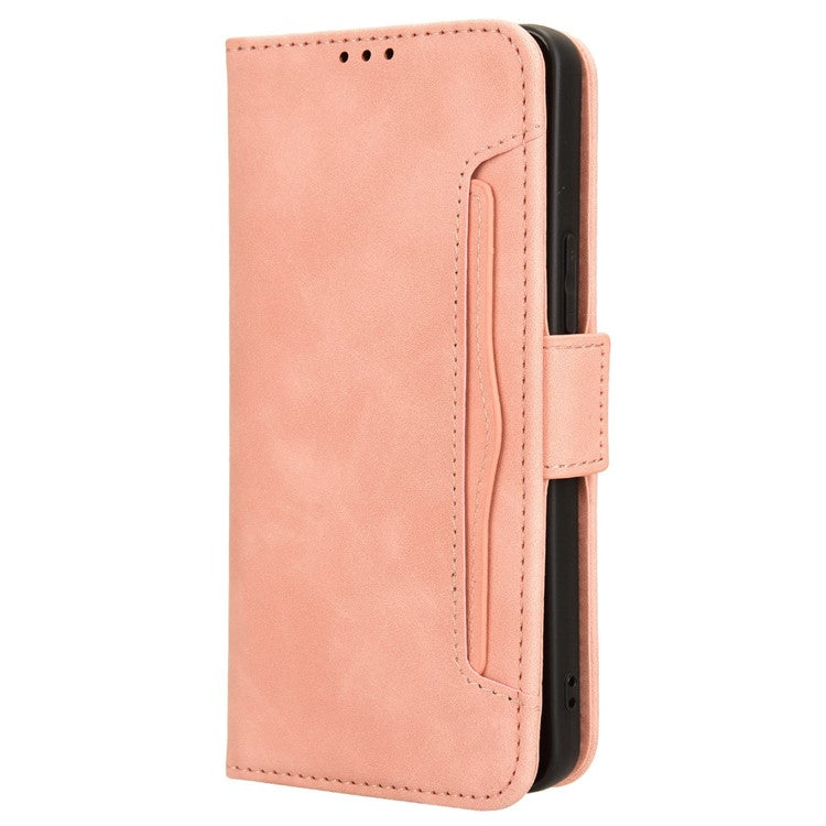 For vivo S18e 5G Case with Multiple Card Slots PU Leather Folio Phone Cover - Pink