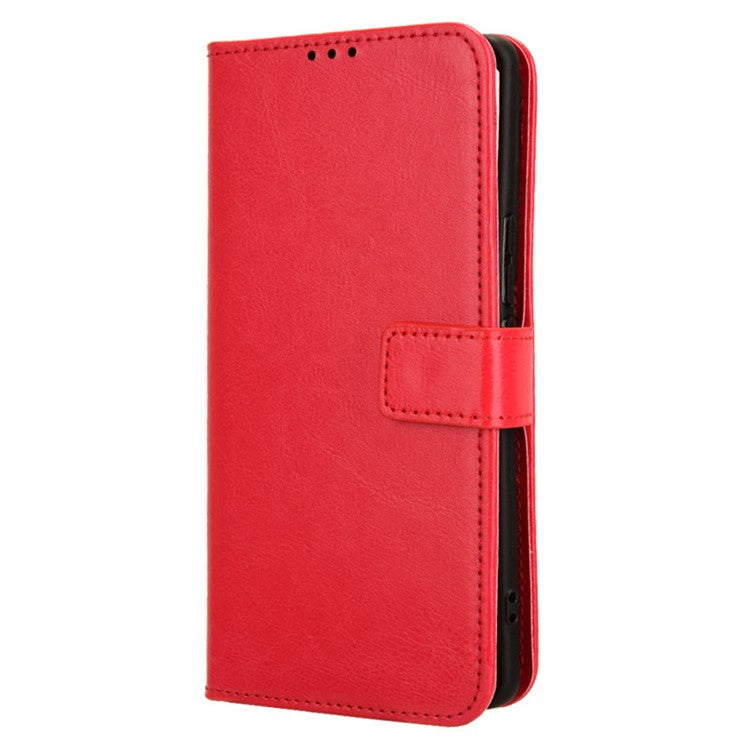 For vivo S18 5G / S18 Pro 5G / V30 5G / V30 Pro 5G Case Crazy Horse Texture Leather Full Protection Phone Cover - Red