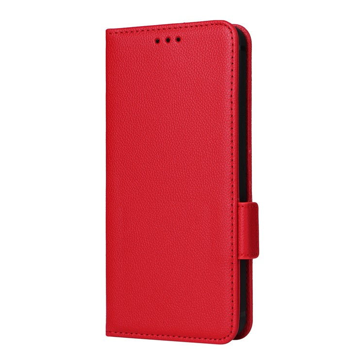 For vivo Y200e 5G / V40 SE 5G / Y100 5G (Indonesia) / V30 Lite 4G / T3 5G / Y100 4G / V30 SE 5G Case Leather Folio Stand Phone Cover - Red