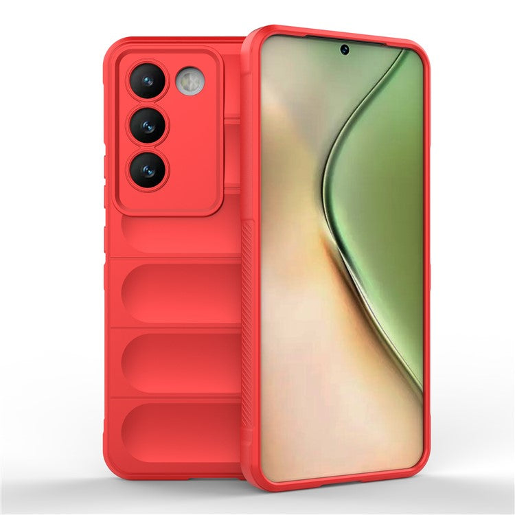 For vivo Y200e 5G Case TPU Rugged Design Drop Protection Phone Shell - Red