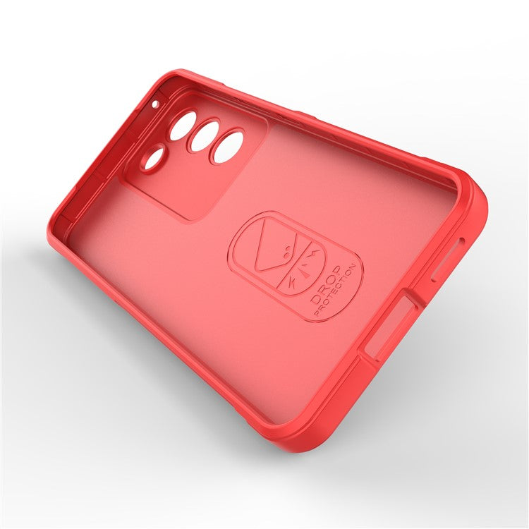 For vivo Y200e 5G Case TPU Rugged Design Drop Protection Phone Shell - Red