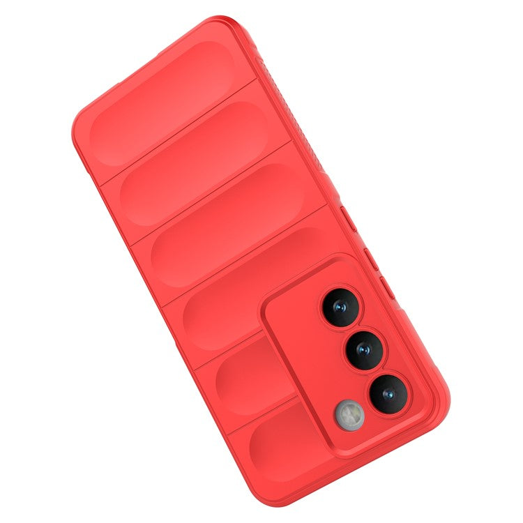 For vivo Y200e 5G Case TPU Rugged Design Drop Protection Phone Shell - Red