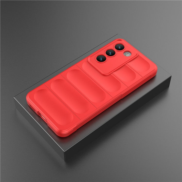 For vivo Y200e 5G Case TPU Rugged Design Drop Protection Phone Shell - Red