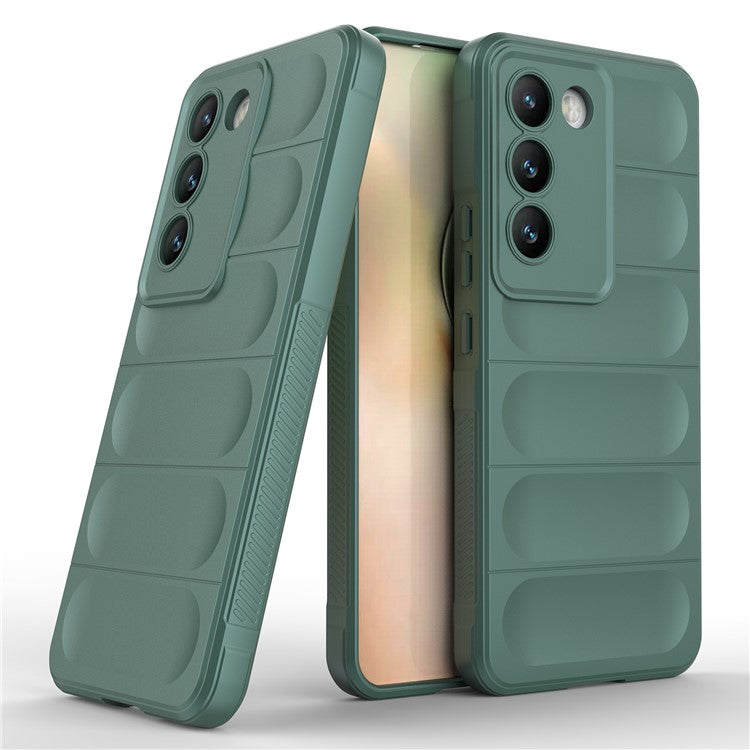 For vivo Y200e 5G Case TPU Rugged Design Drop Protection Phone Shell - Green