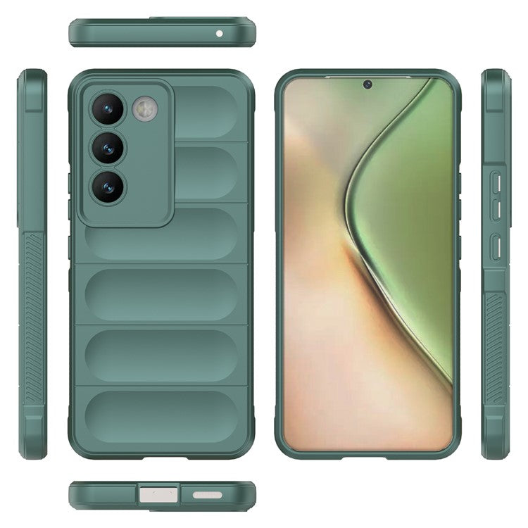 For vivo Y200e 5G Case TPU Rugged Design Drop Protection Phone Shell - Green