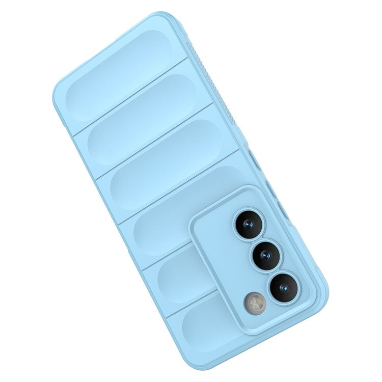 For vivo Y200e 5G Case TPU Rugged Design Drop Protection Phone Shell - Baby Blue