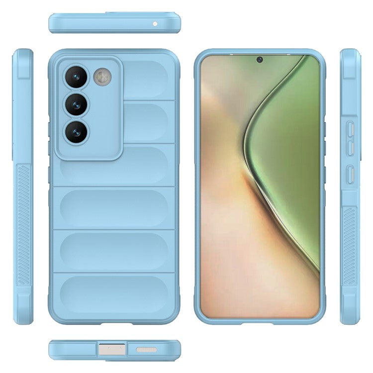 For vivo Y200e 5G Case TPU Rugged Design Drop Protection Phone Shell - Baby Blue