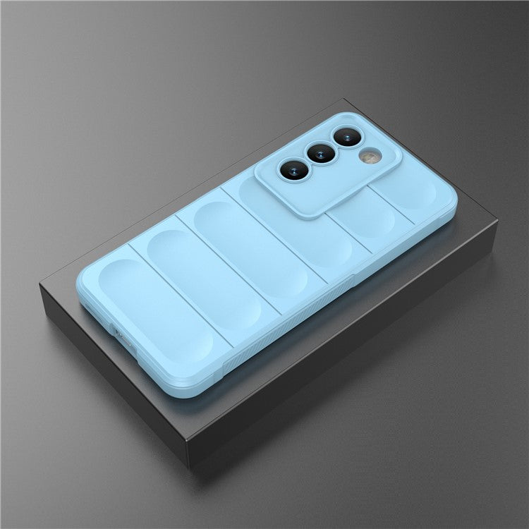 For vivo Y200e 5G Case TPU Rugged Design Drop Protection Phone Shell - Baby Blue