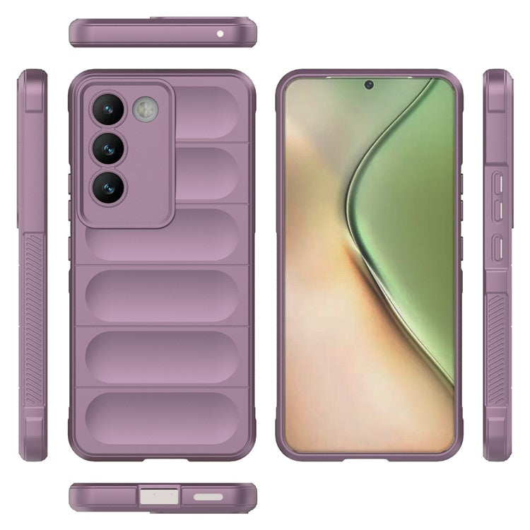 For vivo Y200e 5G Case TPU Rugged Design Drop Protection Phone Shell - Light Purple