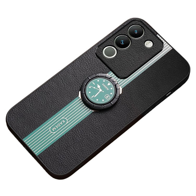 KADEM For vivo V29e (Global) 5G / Y200 4G Rotary Kickstand Cover Watch Pattern Electroplating Phone Case - Green