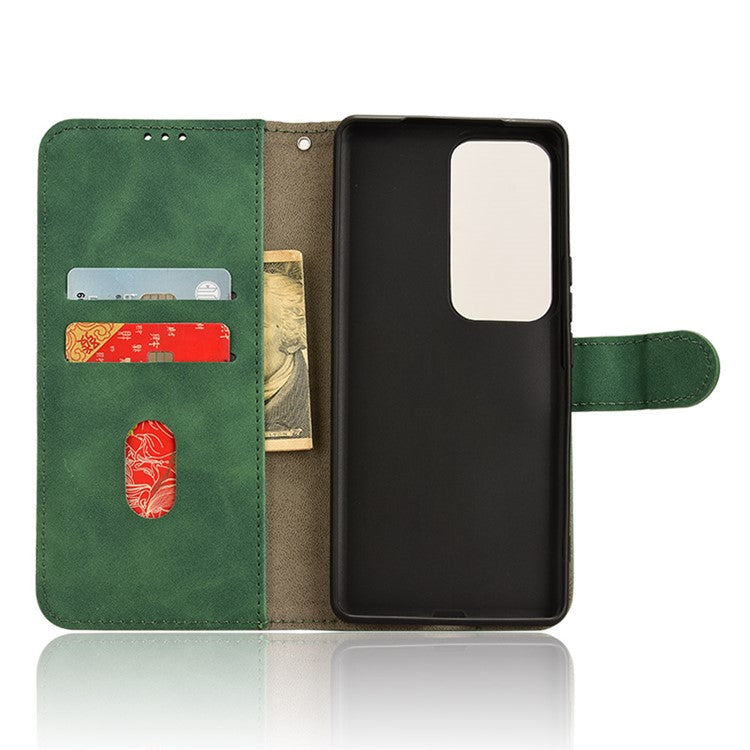 For vivo V30 5G / V30 Pro 5G Leather Case Skin-touch Flip Stand Wallet Phone Cover - Green