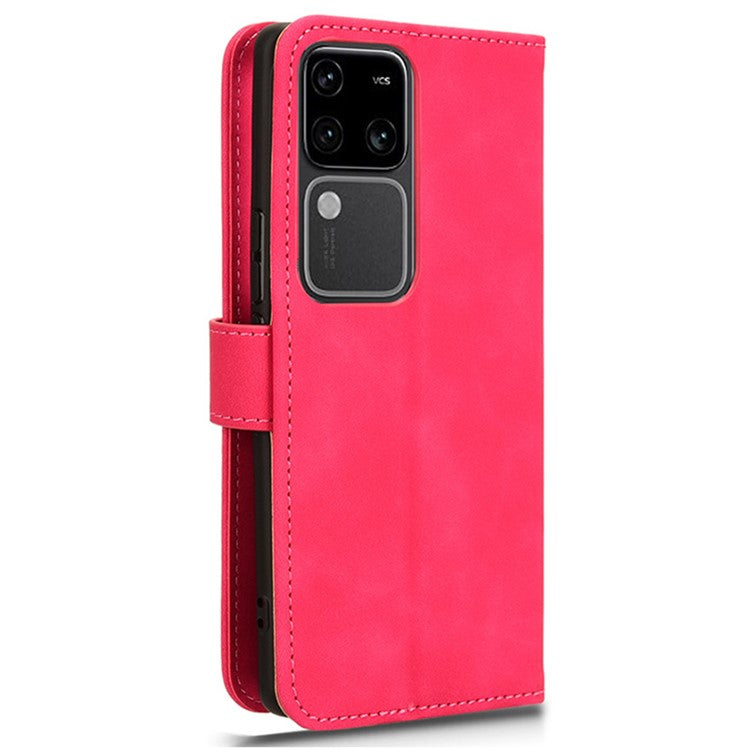 For vivo V30 5G / V30 Pro 5G Leather Case Skin-touch Flip Stand Wallet Phone Cover - Red