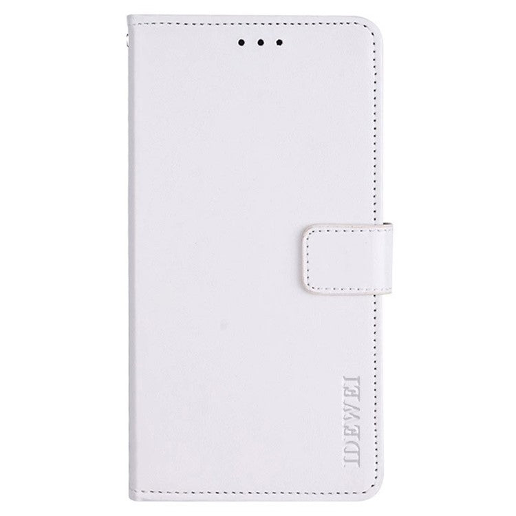 IDEWEI For vivo V30 Pro 5G Case PU Leather Wallet Stand Phone Cover - White