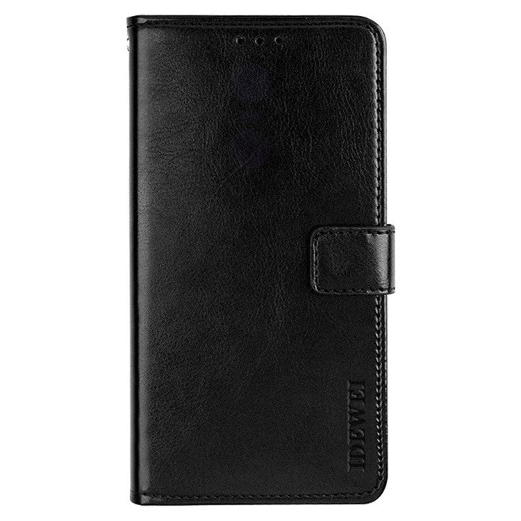 IDEWEI For vivo V30 Pro 5G Case PU Leather Wallet Stand Phone Cover - Black