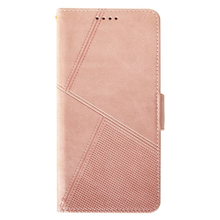 IDEWEI For vivo V30 Pro 5G Leather Case Card Slots Wallet Calf Texture Phone Cover - Pink