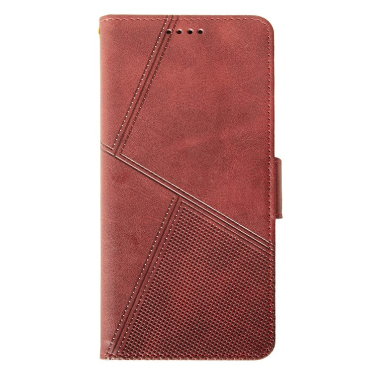 IDEWEI For vivo V30 Pro 5G Leather Case Card Slots Wallet Calf Texture Phone Cover - Red