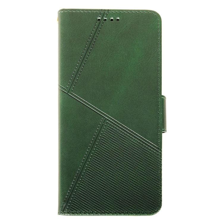 IDEWEI For vivo V30 Pro 5G Leather Case Card Slots Wallet Calf Texture Phone Cover - Green