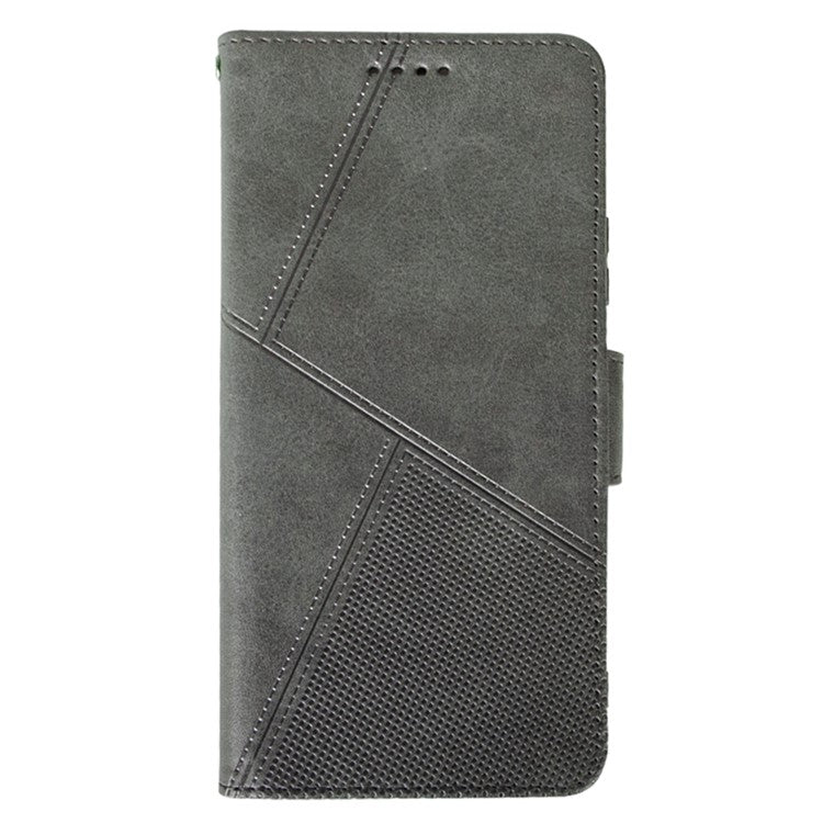 IDEWEI For vivo V30 Pro 5G Leather Case Card Slots Wallet Calf Texture Phone Cover - Grey