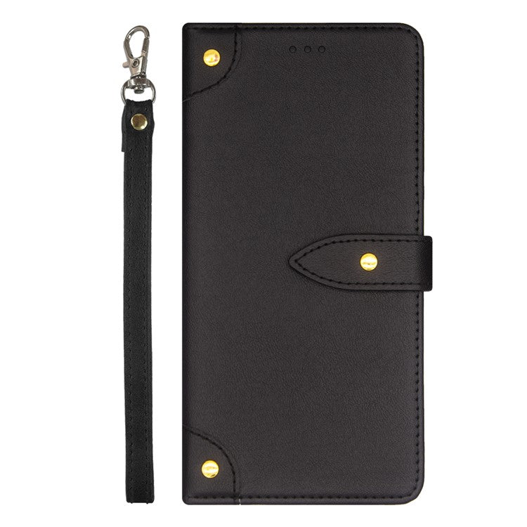 IDEWEI For vivo V30 5G Anti-Scratch PU Leather Phone Case Card Slots Cell Phone Cover - Black