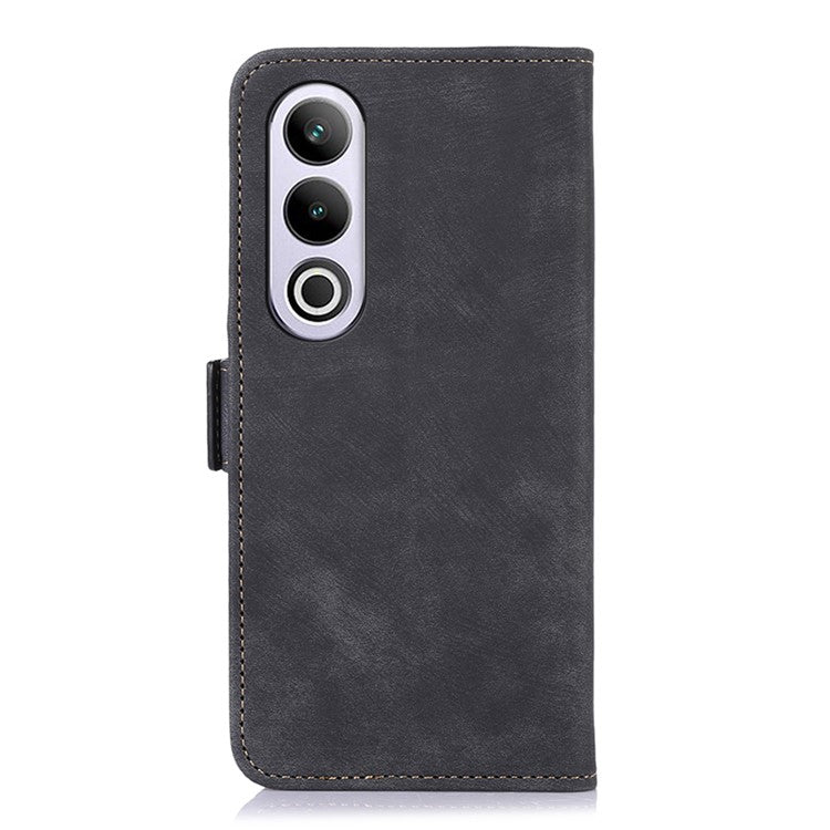 ABEEL For OnePlus Nord CE4 5G  / Oppo K12 Case Retro PU Leather Magnetic Flip Phone Cover - Black