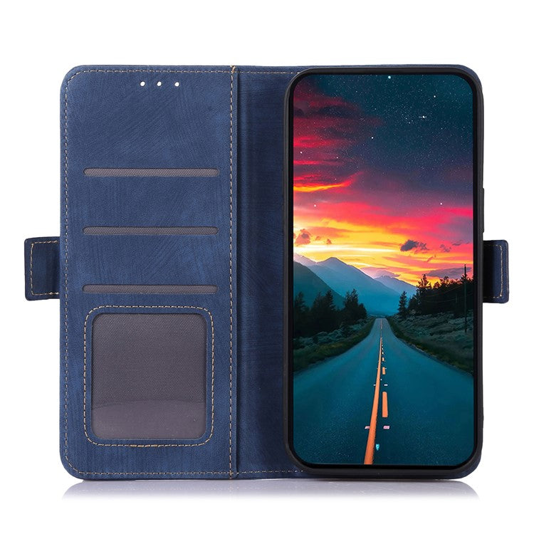 ABEEL For OnePlus Nord CE4 5G  / Oppo K12 Case Retro PU Leather Magnetic Flip Phone Cover - Blue