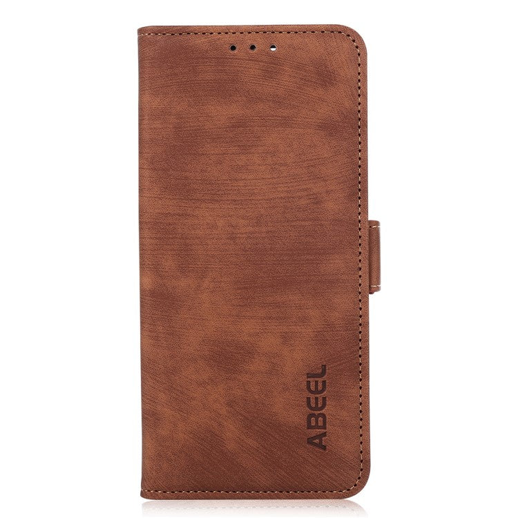 ABEEL For OnePlus Nord CE4 5G  / Oppo K12 Case Retro PU Leather Magnetic Flip Phone Cover - Brown