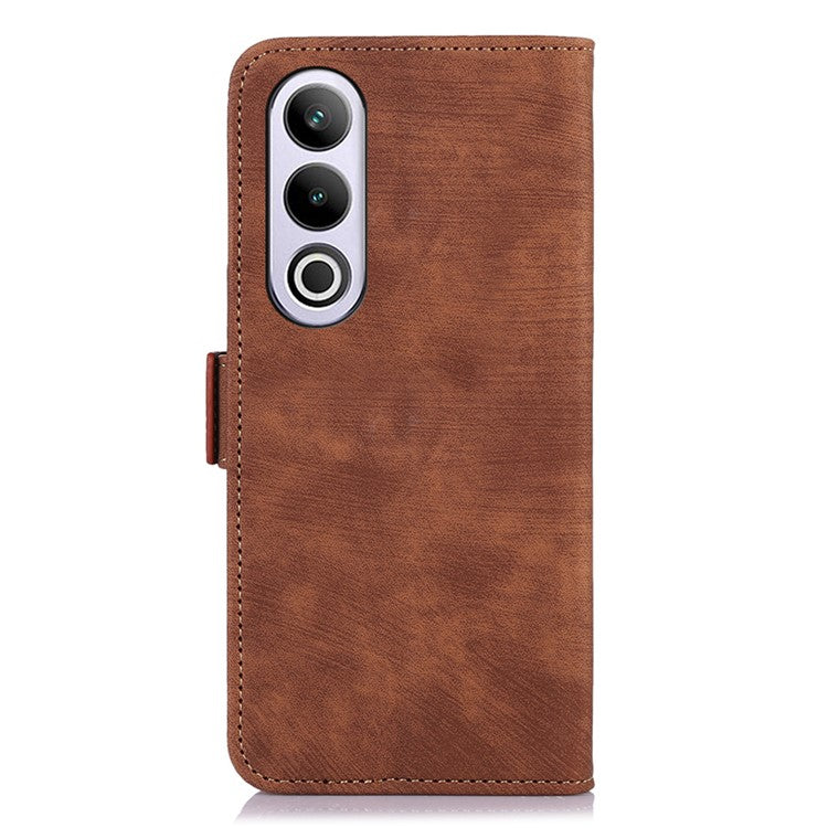 ABEEL For OnePlus Nord CE4 5G  / Oppo K12 Case Retro PU Leather Magnetic Flip Phone Cover - Brown