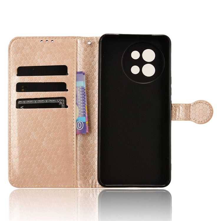 For vivo S18e 5G Magnetic Phone Case Dots Imprinted Card Holder Anti-scratch Cover - Rose Gold