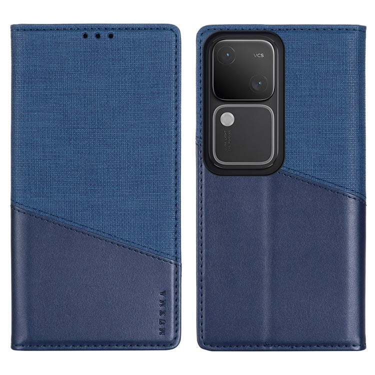 MUXMA MX109 For vivo S18 5G / S18 Pro 5G / V30 5G / V30 Pro 5G Case RFID Blocking Leather Phone Cover - Blue