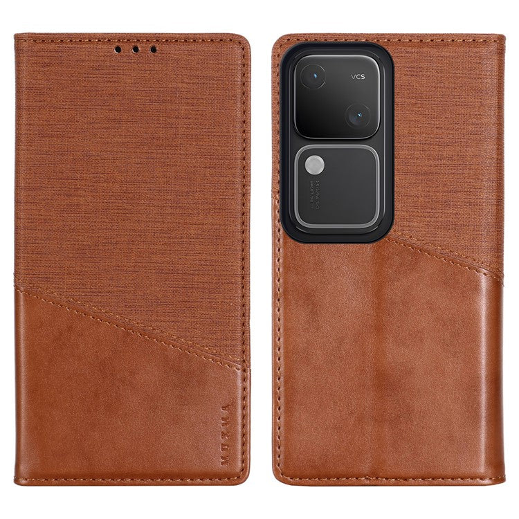 MUXMA MX109 For vivo S18 5G / S18 Pro 5G / V30 5G / V30 Pro 5G Case RFID Blocking Leather Phone Cover - Brown