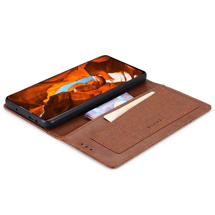 MUXMA MX109 For vivo S18 5G / S18 Pro 5G / V30 5G / V30 Pro 5G Case RFID Blocking Leather Phone Cover - Brown